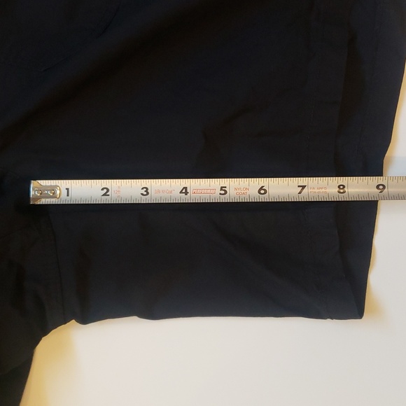 TOMMY HILFIGER ADJUSTABLE LENGTH BLACK BELTED CARGO SHORTS POCKETS SIZE 8 - Picture 9 of 10